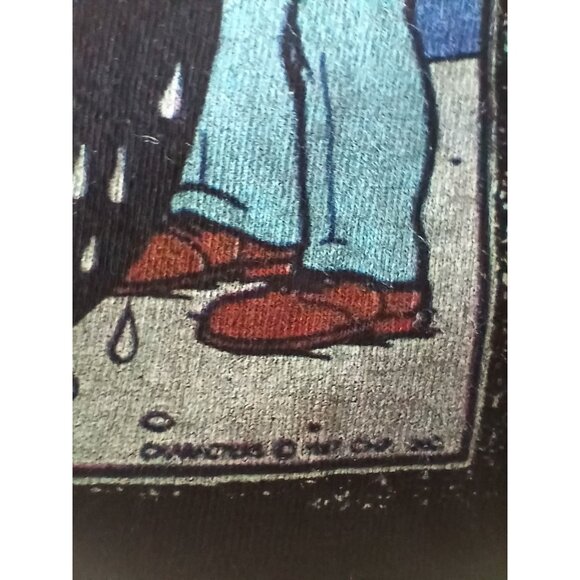 Vintage Alstyle Hard Core Detective Stories Graphic T Shirt Black Mens 2XL T C - Picture 13 of 16